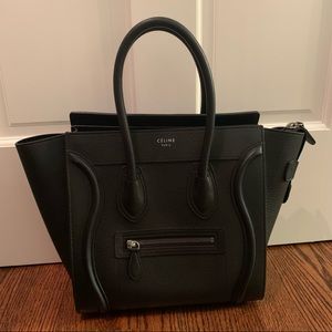 Celine Micro luggage handbag